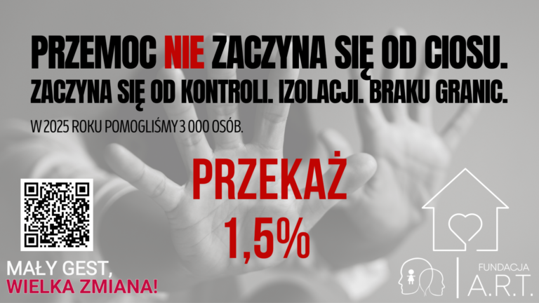 Ludzie biznesu wspierają działania społeczne Fundacji A.R.T. Wesprzyj i Ty. Przekaż 1,5% lub wybierz inną formę pomocy.